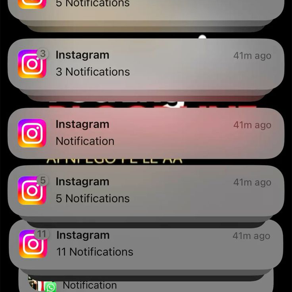 Notificações Instagram